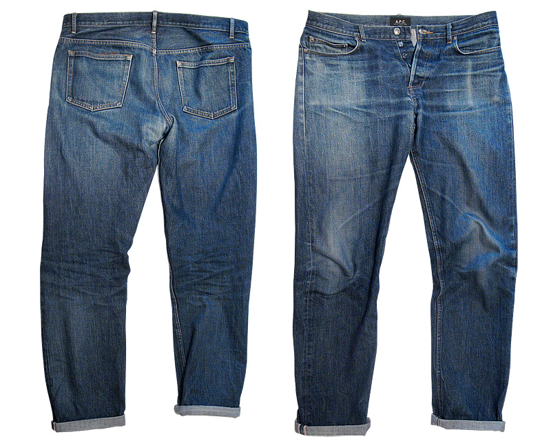 raw jeans before and after